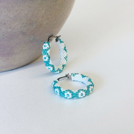 Miyuki Bead Hoop Earrings