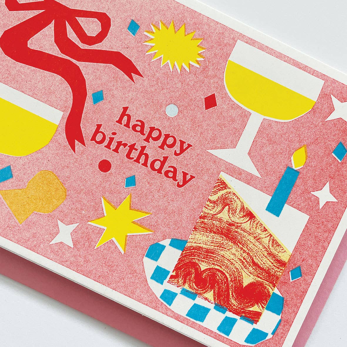 'Happy Birthday Cake' Greetings Card