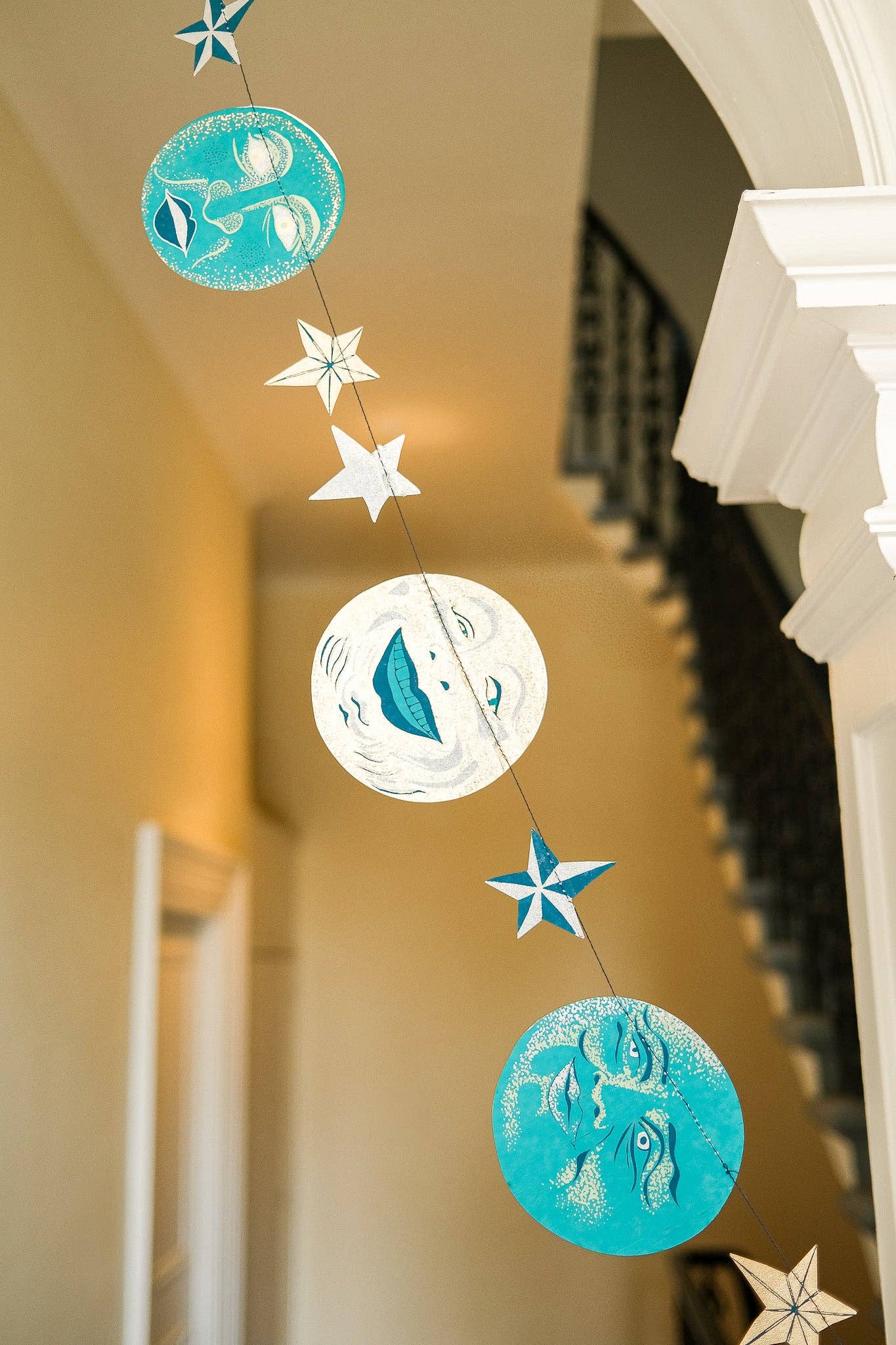 Man on the Moon Sewn Garland