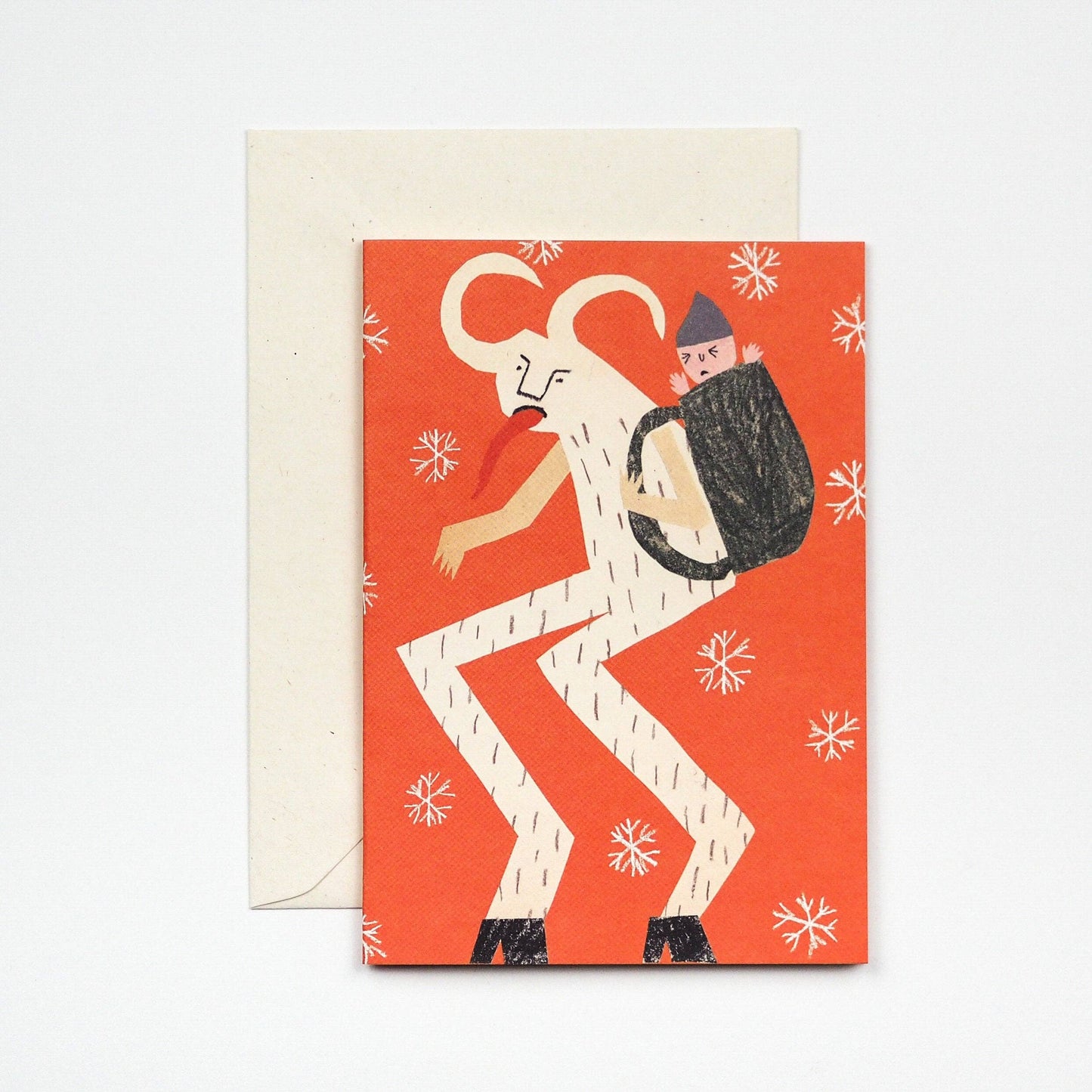 Krampus Greetings Card