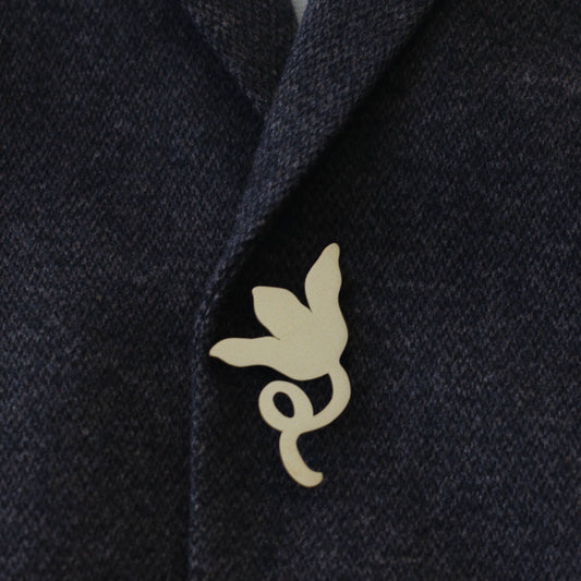 The Bloom Solid Brass Brooch