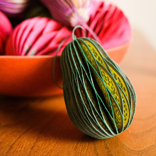 Avocado Honeycomb Ornament