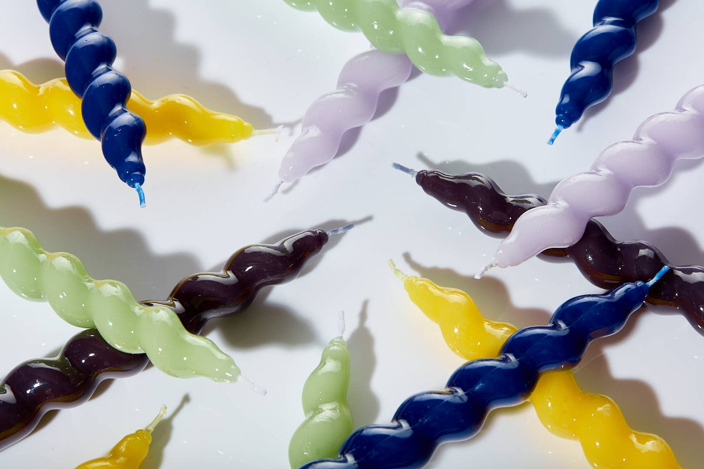 Spiral Taper Candles 3 Pack in Sage