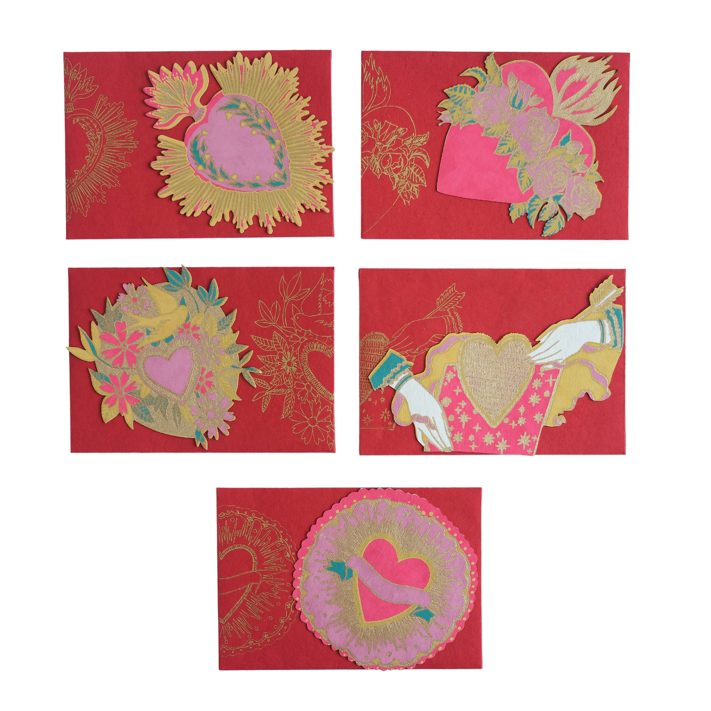 Love Heart Notecards Set