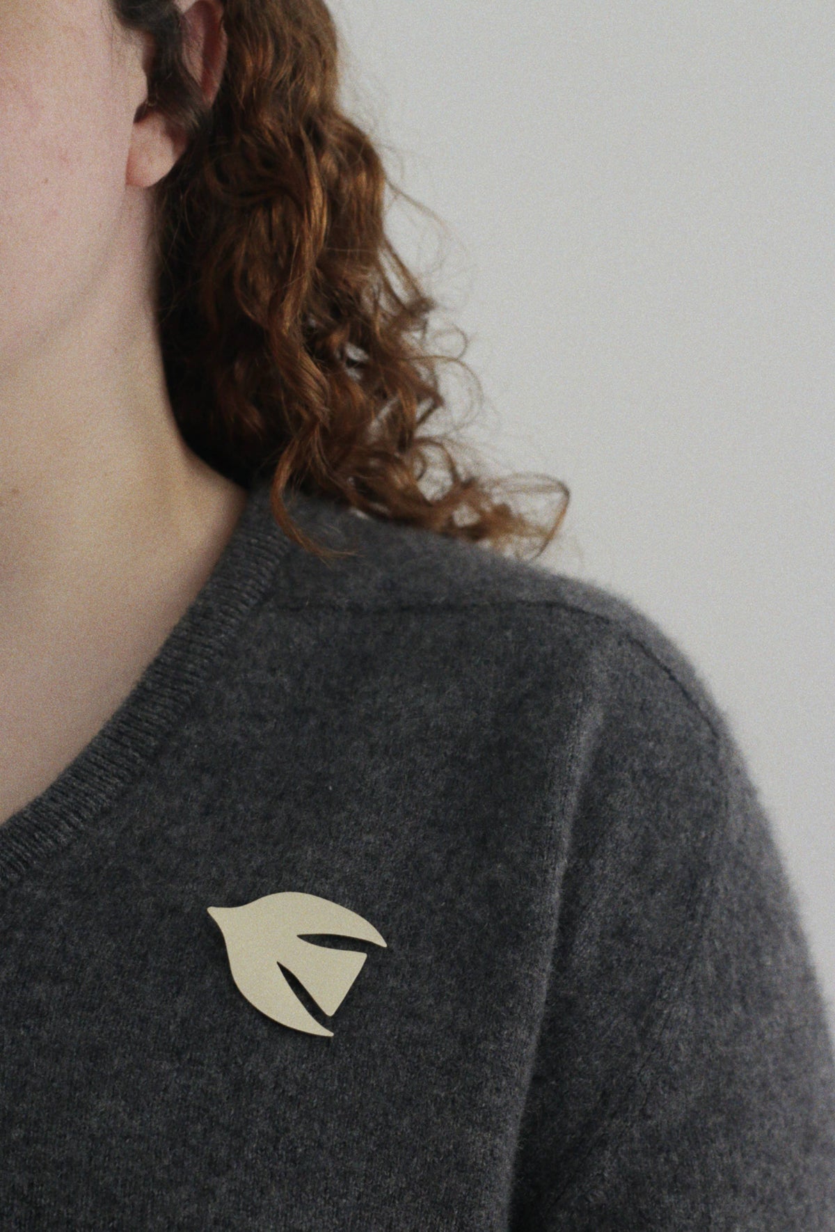 The Wayfarer Solid Brass Brooch