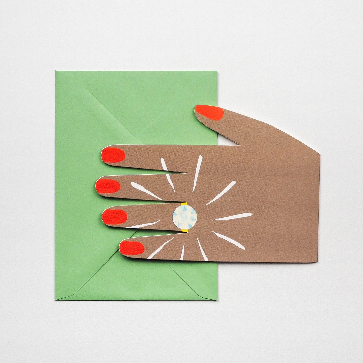 Diamond Ring Greetings Card