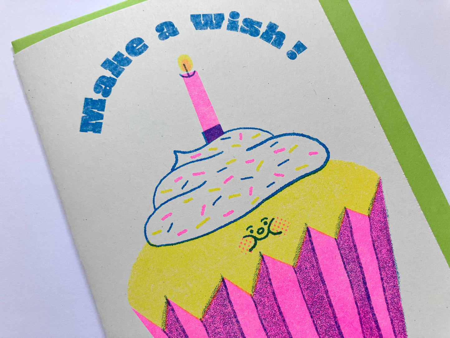 Make a wish Riso Greetings Card