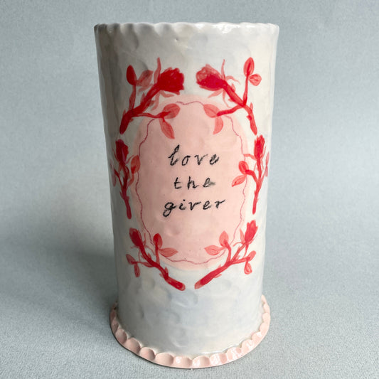 love the giver Vase