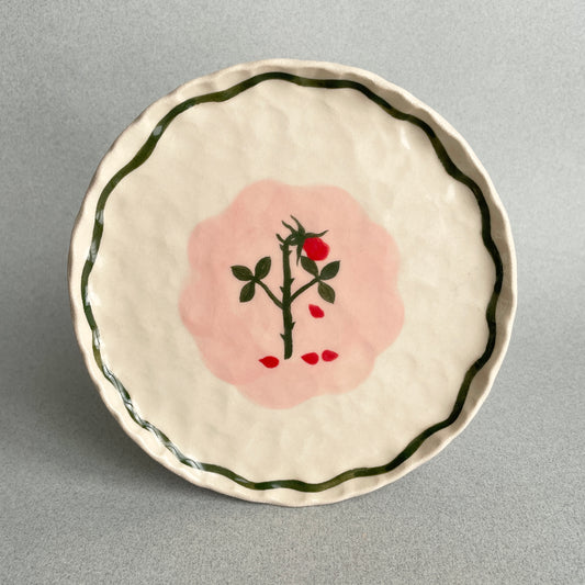 Wilting Rose Plate