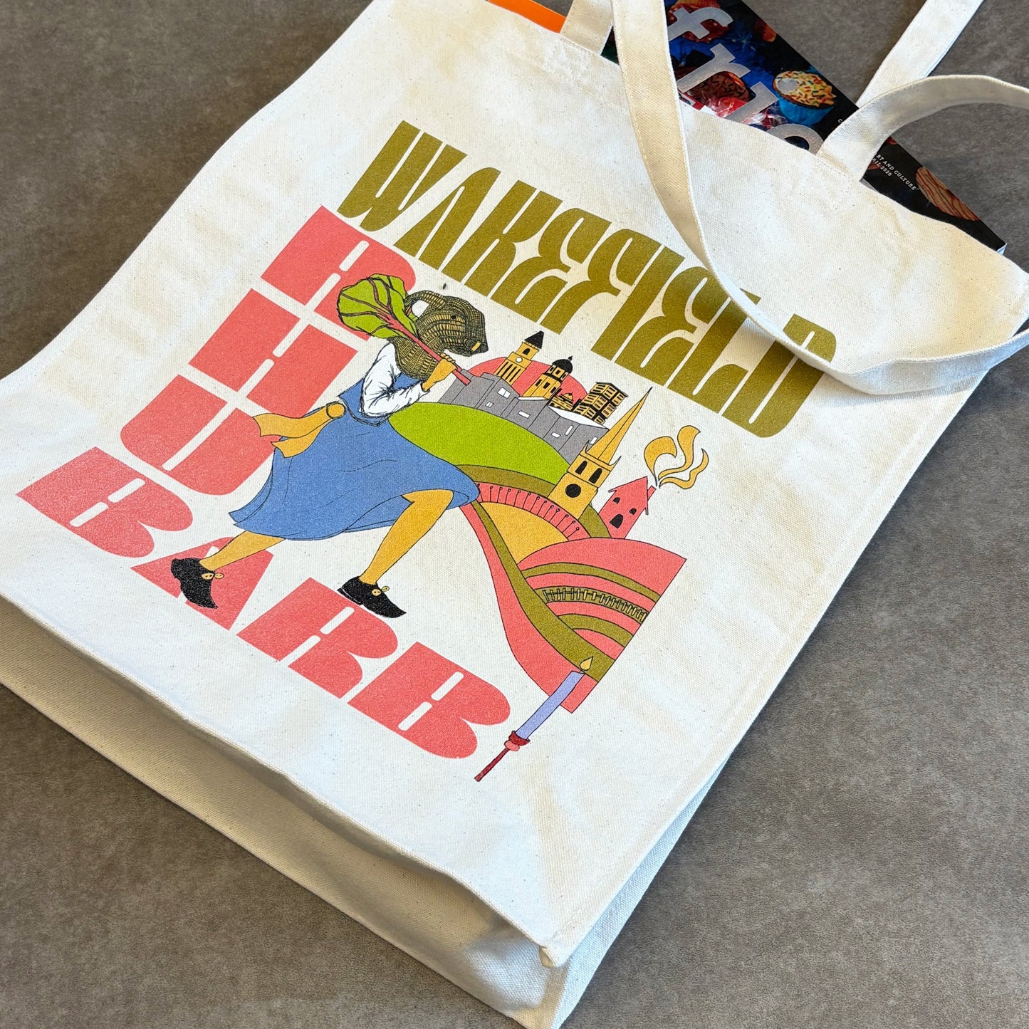 Rhubarb Tote Bag by Seanna Doonan