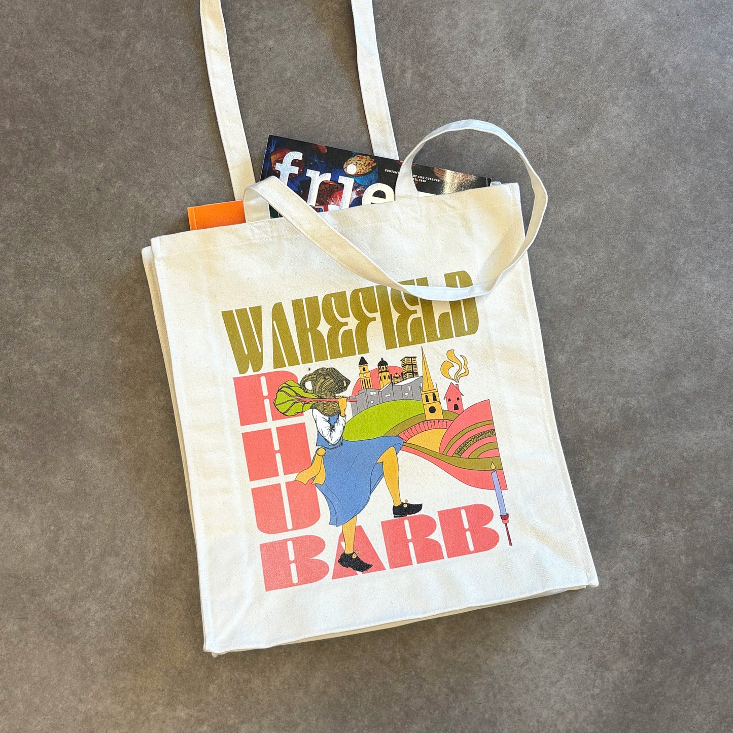 Rhubarb Tote Bag by Seanna Doonan