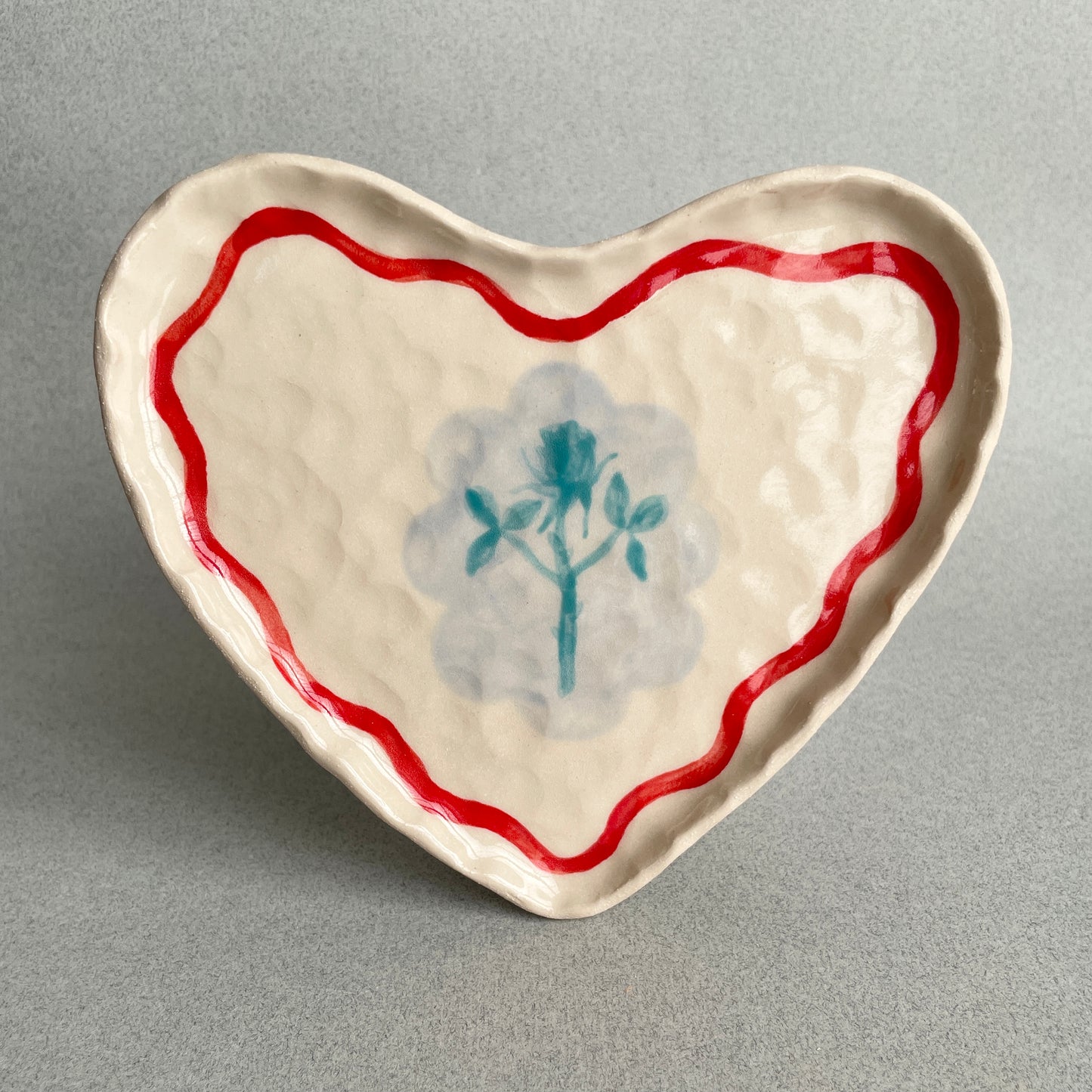Rose Heart Plate