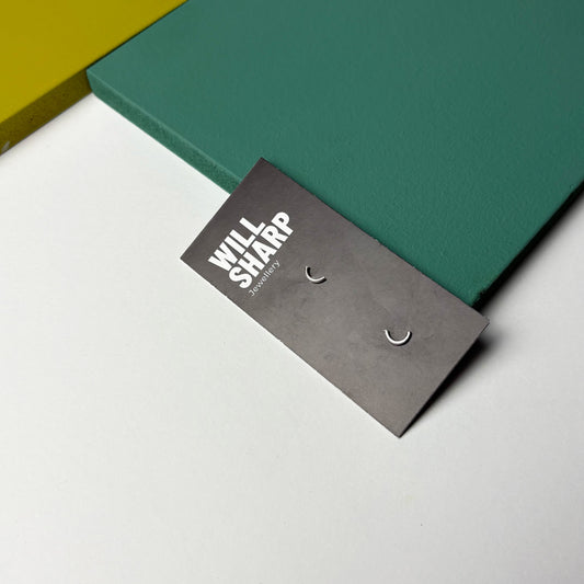 Mini Crescent Studs by Will Sharp