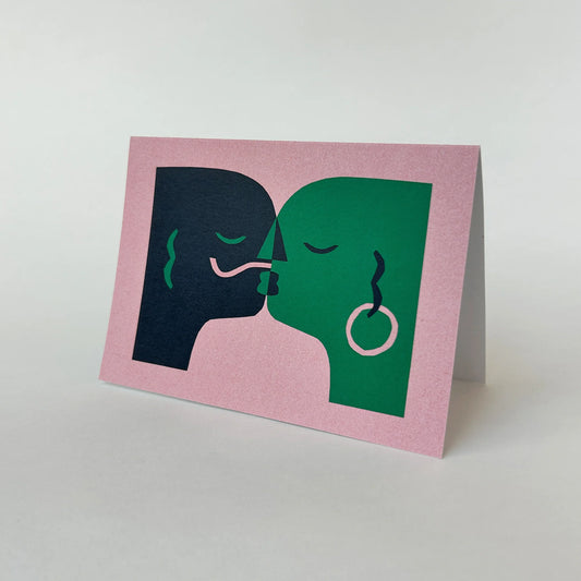 Kiss #1 Greeting Card by Cait McEniff