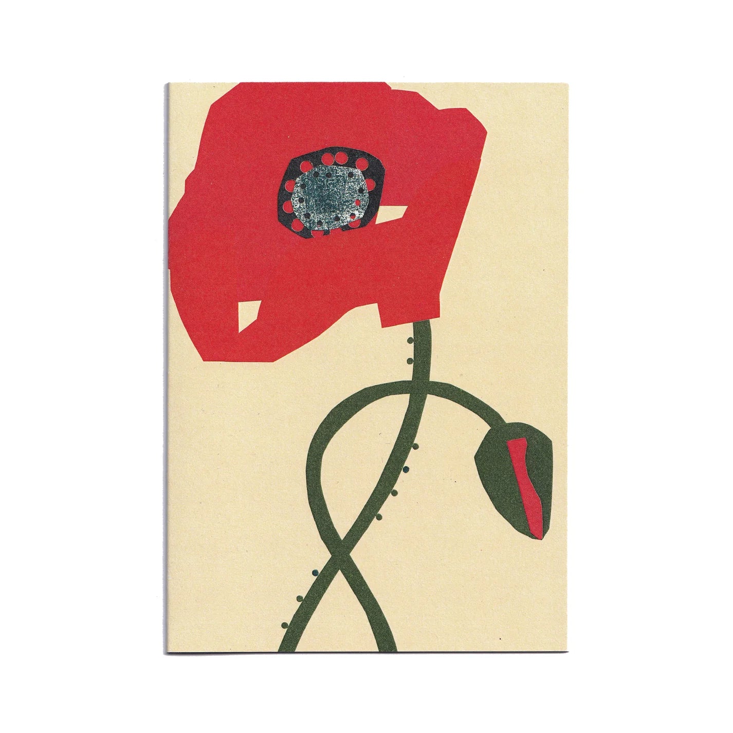 Poppy Greeting Card by Cait McEniff