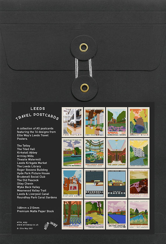 Leeds Travel Postcards by Ellie Way