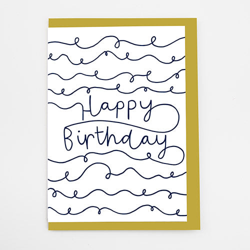 Minimal Birthday Card by Alison Hardcastle