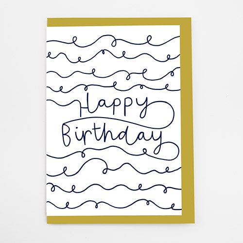 Minimal Birthday Card by Alison Hardcastle