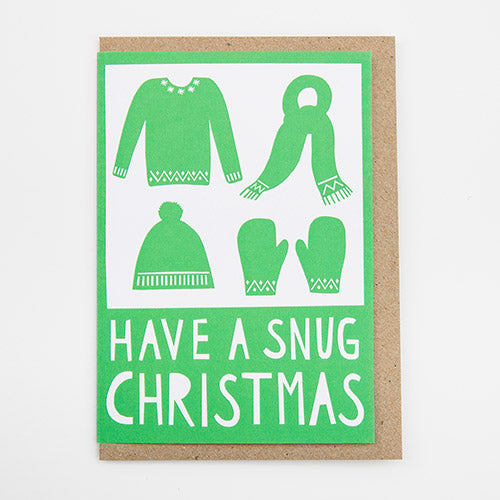Snug Christmas Card by Alison Hardcastle