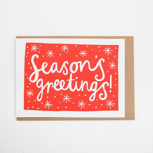 Seasons Greetings Card by Alison Hardcastle