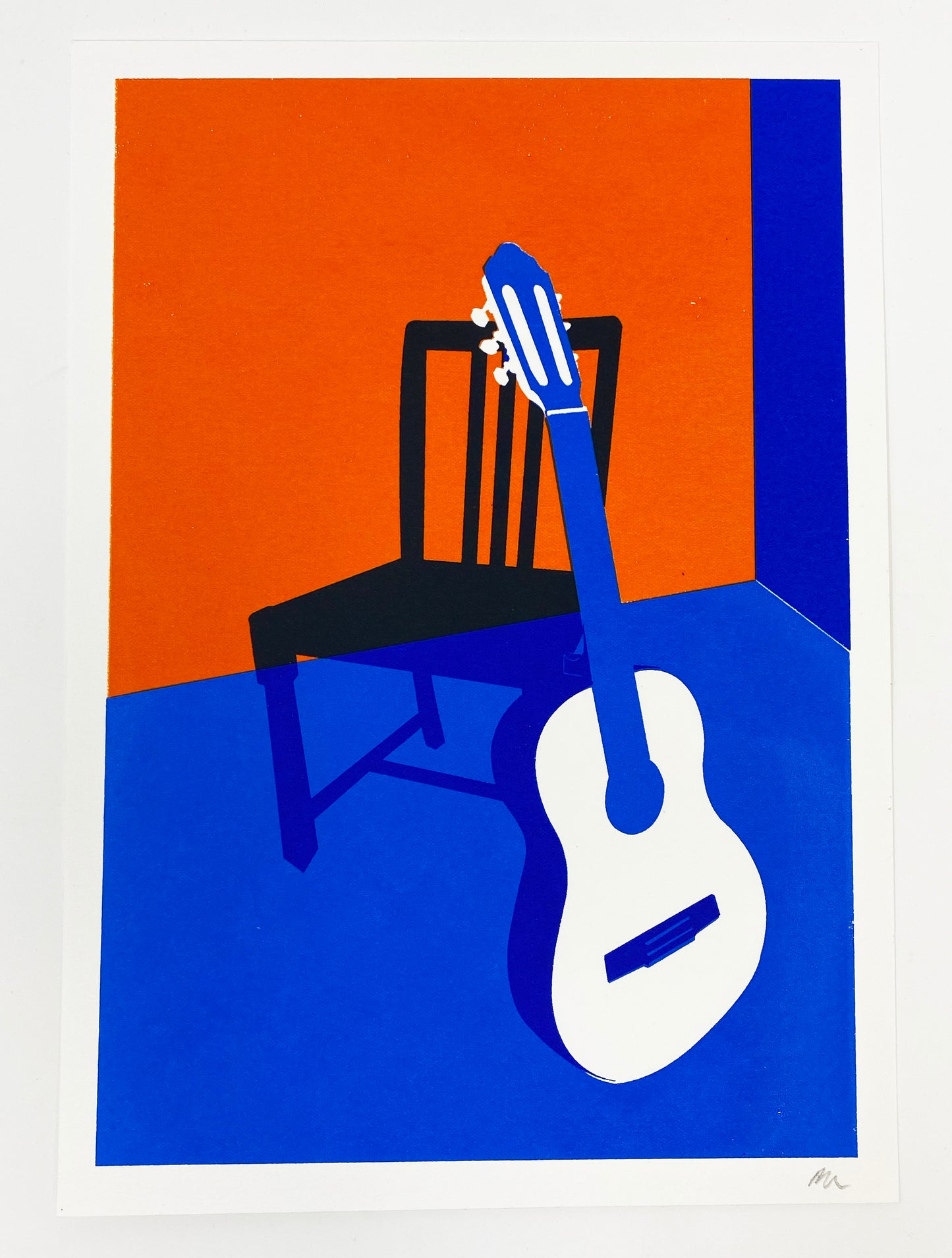 Guitar Print by Dave Royston