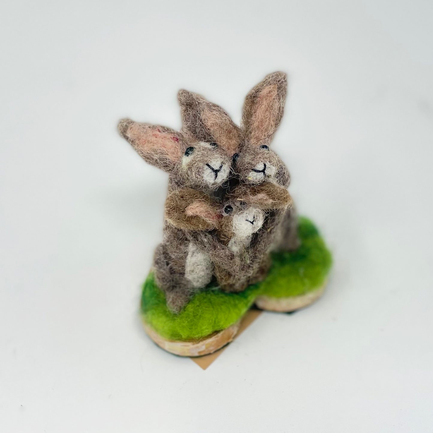 Hand felted Family of Hares by Helen Riddle