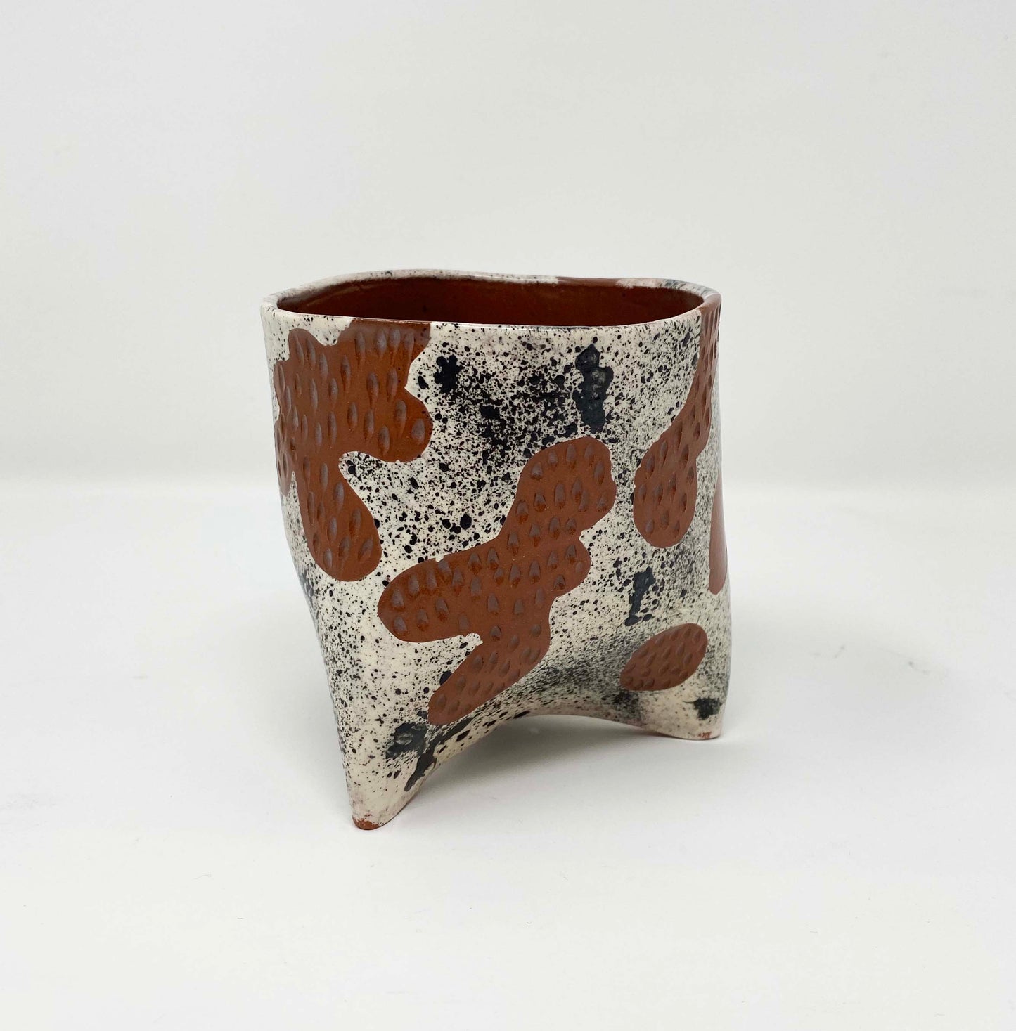 Abstract Ceramic Planter by Helen Casey