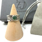 Chunky Silver Ring with Stone by Elizabeth James Designs