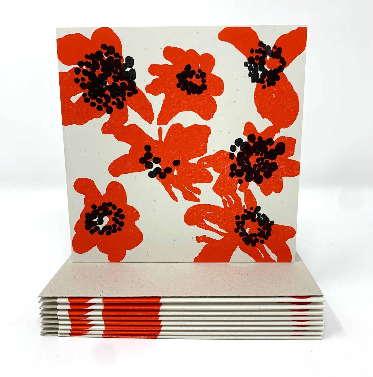Poppies Greetings Card by Ali Appleby