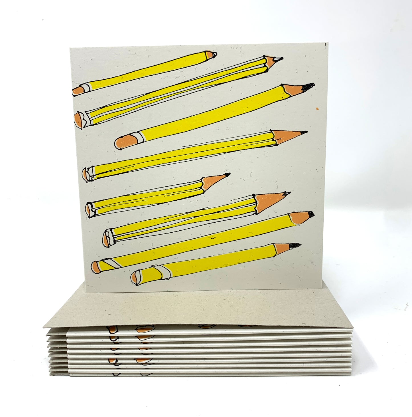 Pencils Greetings Card by Ali Appleby