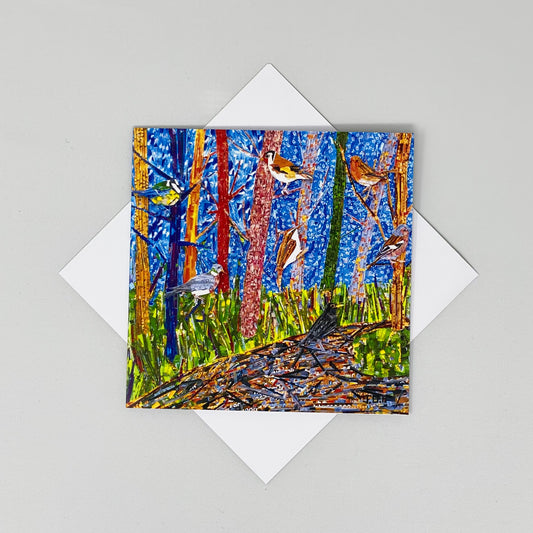 Woodland Walk Greetings Card by James Owen Thomas