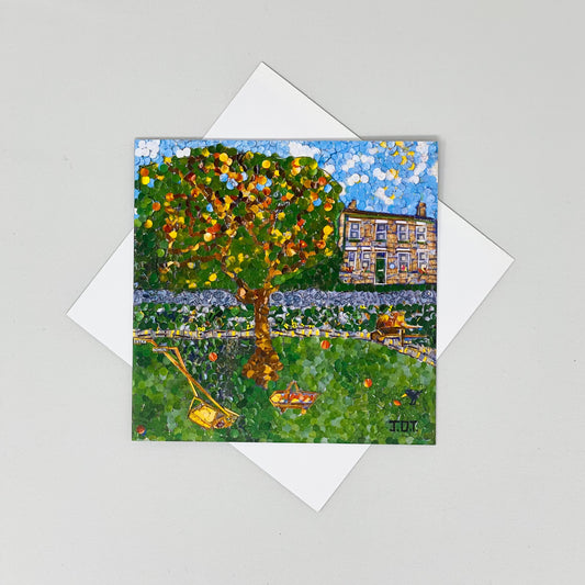 The Apple Tree Greetings Card by James Owen Thomas