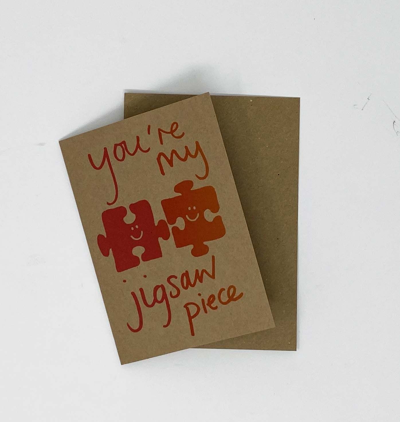 Jigsaw Piece Card by Kirstie Williams