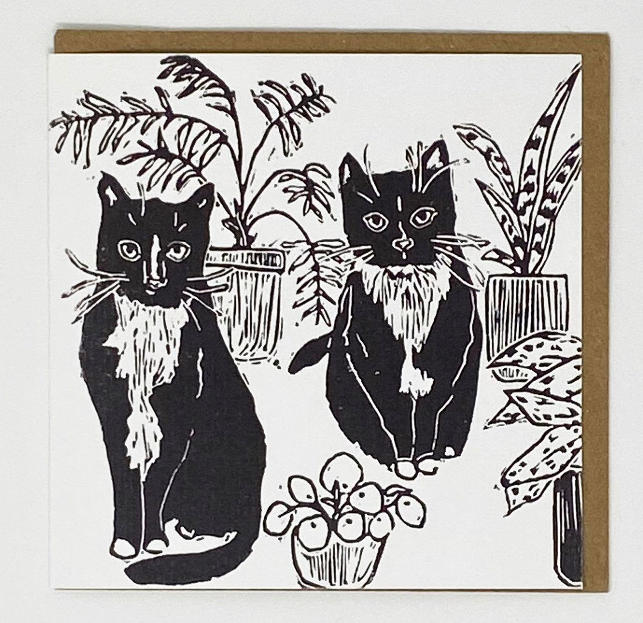Cats & Plants Card by LDMDesign