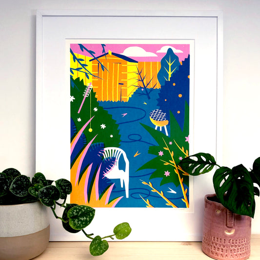 Messy Garden Print by Greg Forrest