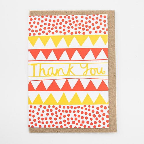 Thank You Bunting Card by Alison Hardcastle