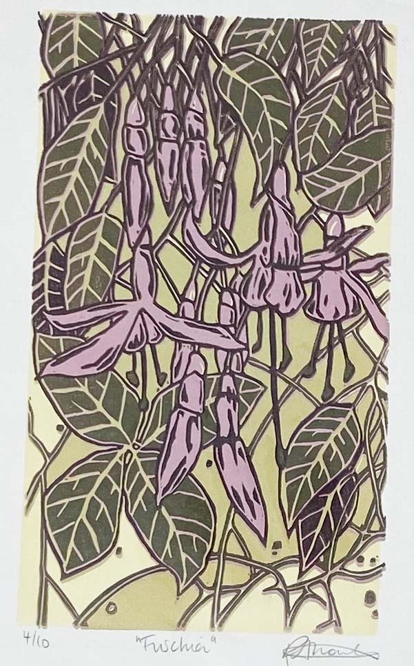 Fuchsia Print by Rachel Knowles