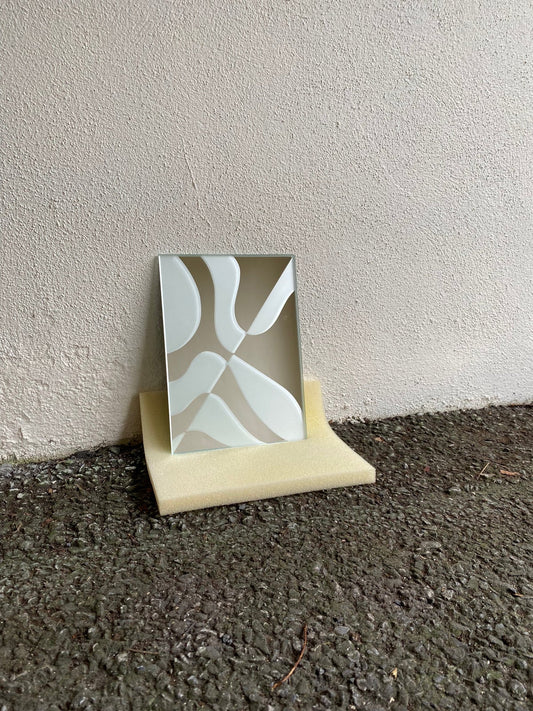 Tile Frosted Glass Mirror by Laura Taylor